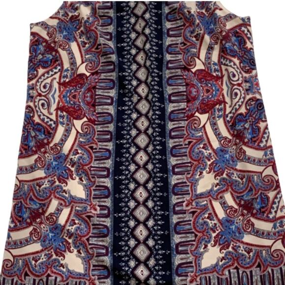 Lila Rose Dress Floral Paisley Print Sleeveless Shift Summer Tank Dress Size 2 - Picture 13 of 14